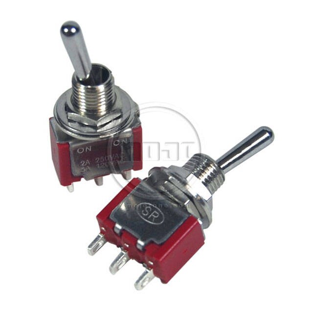 5,MINI Toggle SPDT ON/OFF/ON DIY Guitar Effects Pedal Overdrive Enclosure Switch 