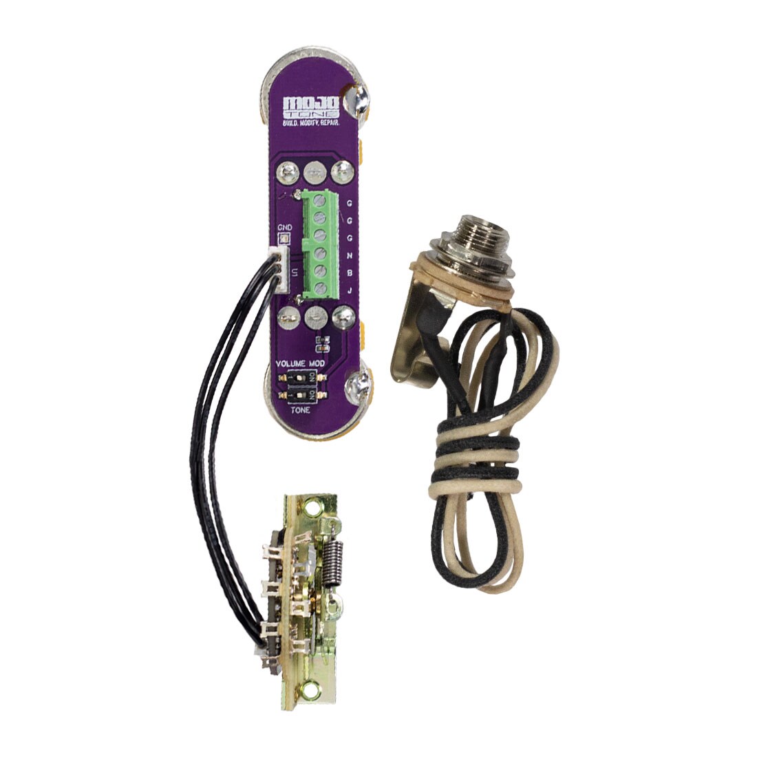 Solderless Convertible Tele 3 Way Guitar Wiring Harness 250K Potentiometers