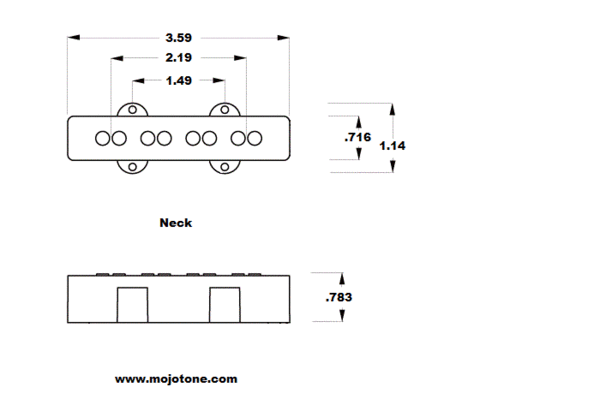 Mojotone Classic Jazz Bass® Pickup