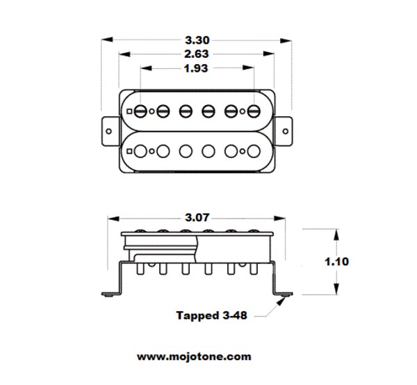 Mojotone '59 Clone Vintage P.A.F. Style Hot Humbucker Pickup